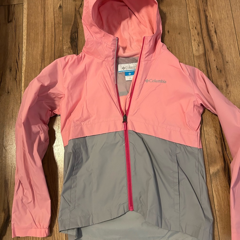 Columbia Two-Tone Pink and Gray ‘Rain-zilla’ II  Jacket
